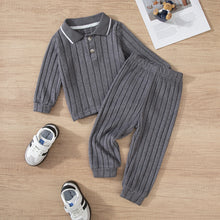 Boy's Long Sleeve Sweater Top and Bottom
