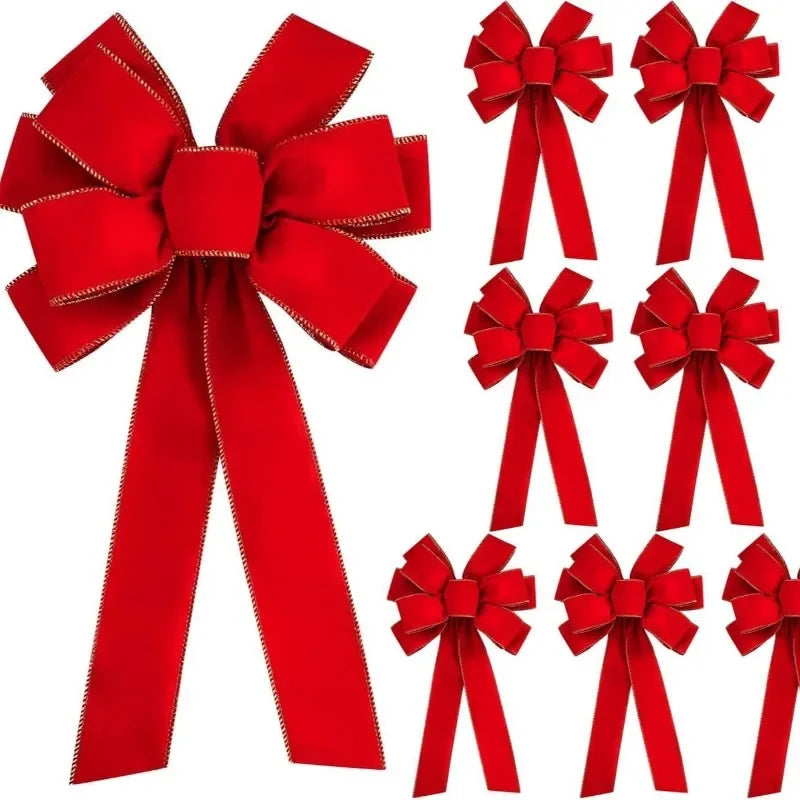 Large Red Outdoor Christmas Bow