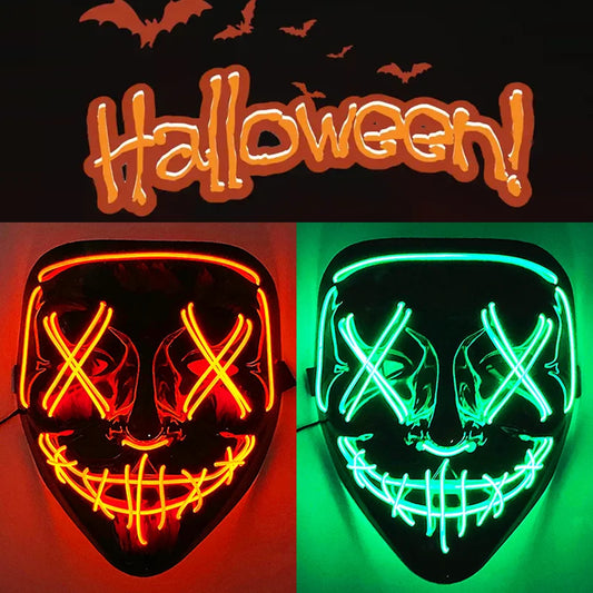 The Purge Horror Wireless LED Glow Mask