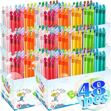 48/10pcs Colorful Empty Bubble Bottle &  Liquid Wand