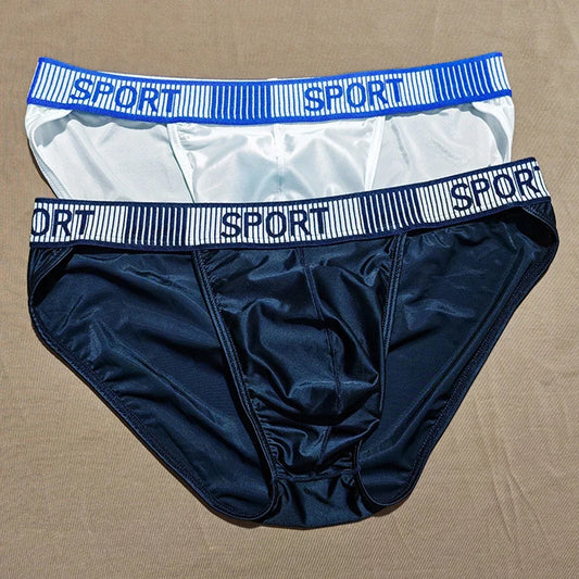 High Fork Mid Waist Elastic Breathable Briefs