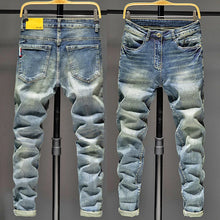 Washed Ripped Patchwork Jeans