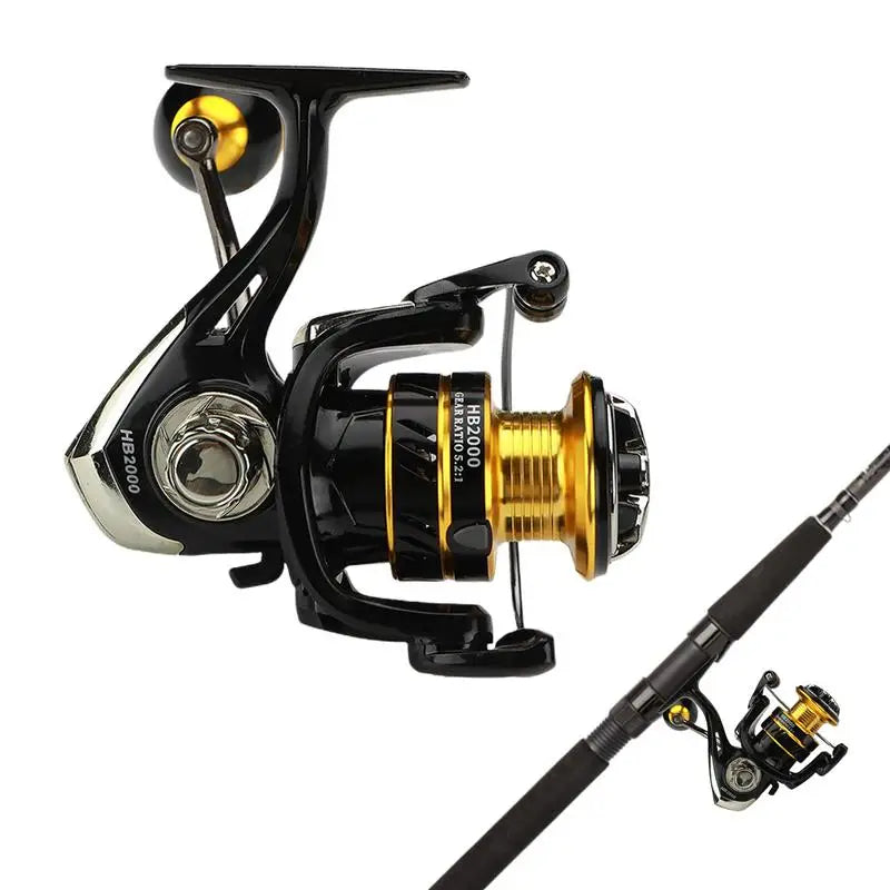 Lightweight 5:2:1 Speed Spinning Fishing Reel 2000-7000 Series