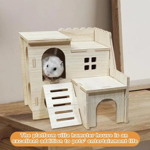 Hamster Hideout Hut Wooden Playground