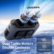 Socoolfan 14500mAh Portable Waist Hanging Dual Air Vents Fan