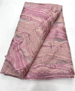 Nigerian Damask Tulle Lace Fabric