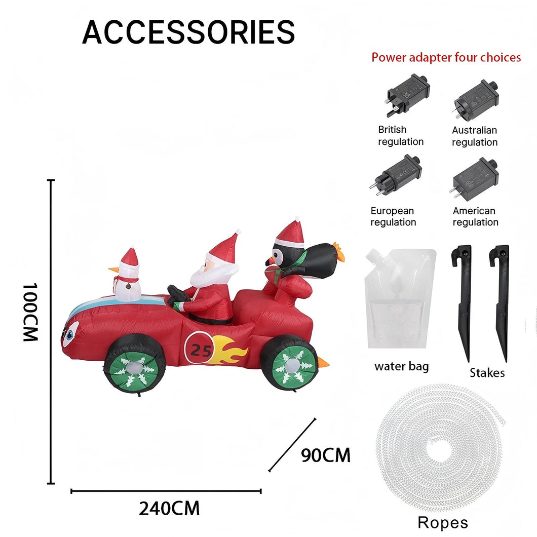 7.87FT Inflatable Ornament with LED Light