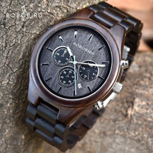 BOBO BIRD Ebony Wood Watch