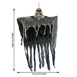 Halloween Hanging Skeleton Ghost Decoration Ghost with LED String Lights
