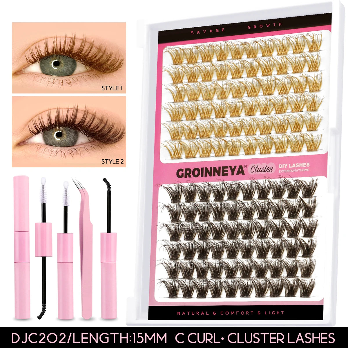 Lash Extension Kit With Lash Bond and Seal Makeup Tools