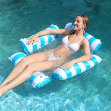 Inflatable 4-Tube Hammock Floating Water Mat