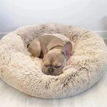 Round Super Soft Plush Dog Bed