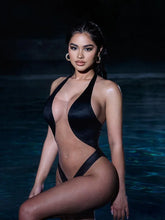 Neck-Mounted Sleeveless One-Piece Bodysuit