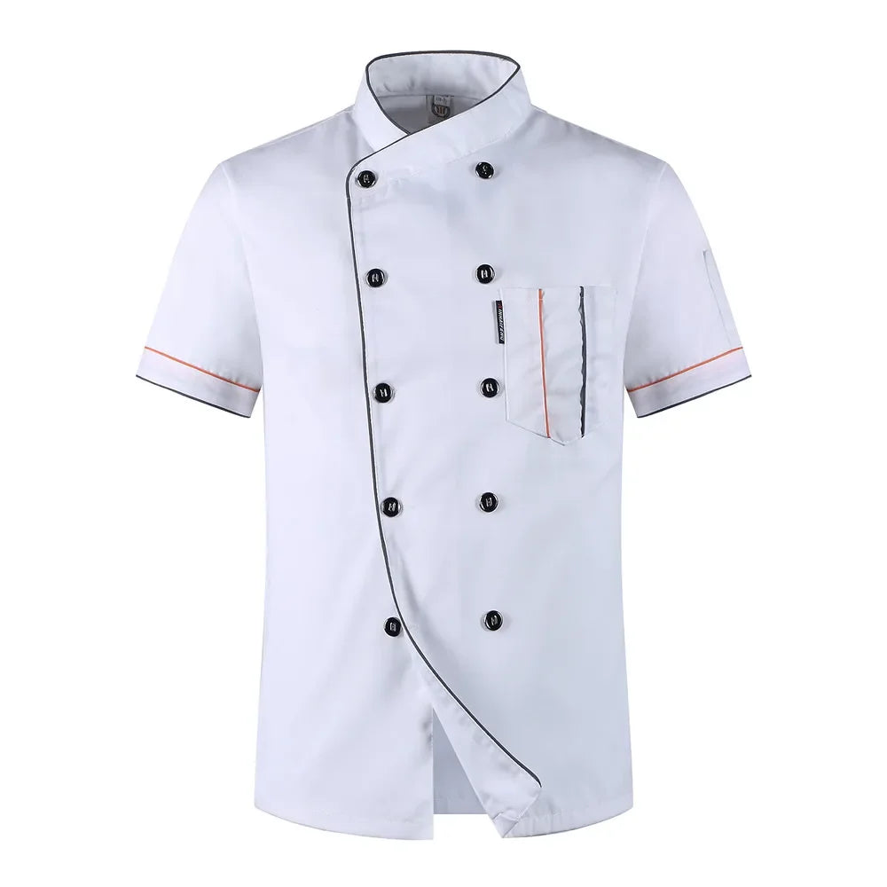 Short Sleeve Restaurant Chef Kitchen Work Uniform