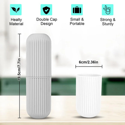 Travel Toothpaste Toothbrush Portable Storage Box