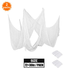 Black White Creepy Cloth Spooky Gauze Fabric Halloween Decoration hall