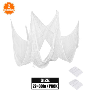 Black White Creepy Cloth Spooky Gauze Fabric Halloween Decoration hall