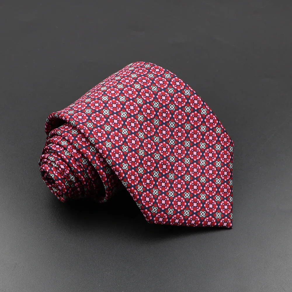 Silk 7.5cm Soft Colorful Novelty Necktie