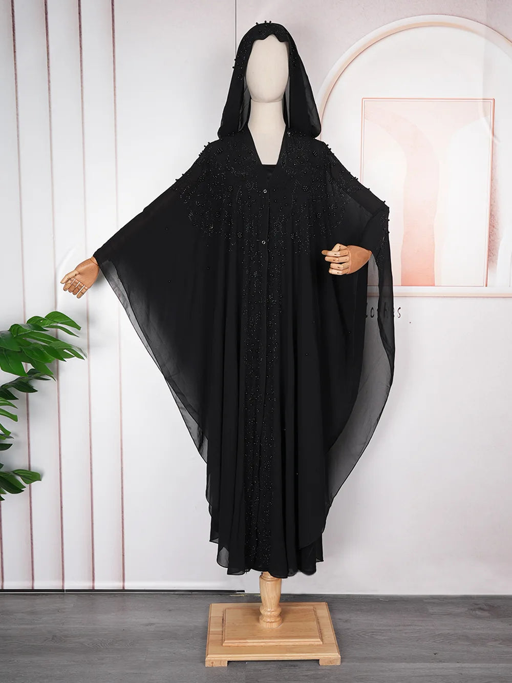 Muslim Chiffon Maxi Kaftan Dress