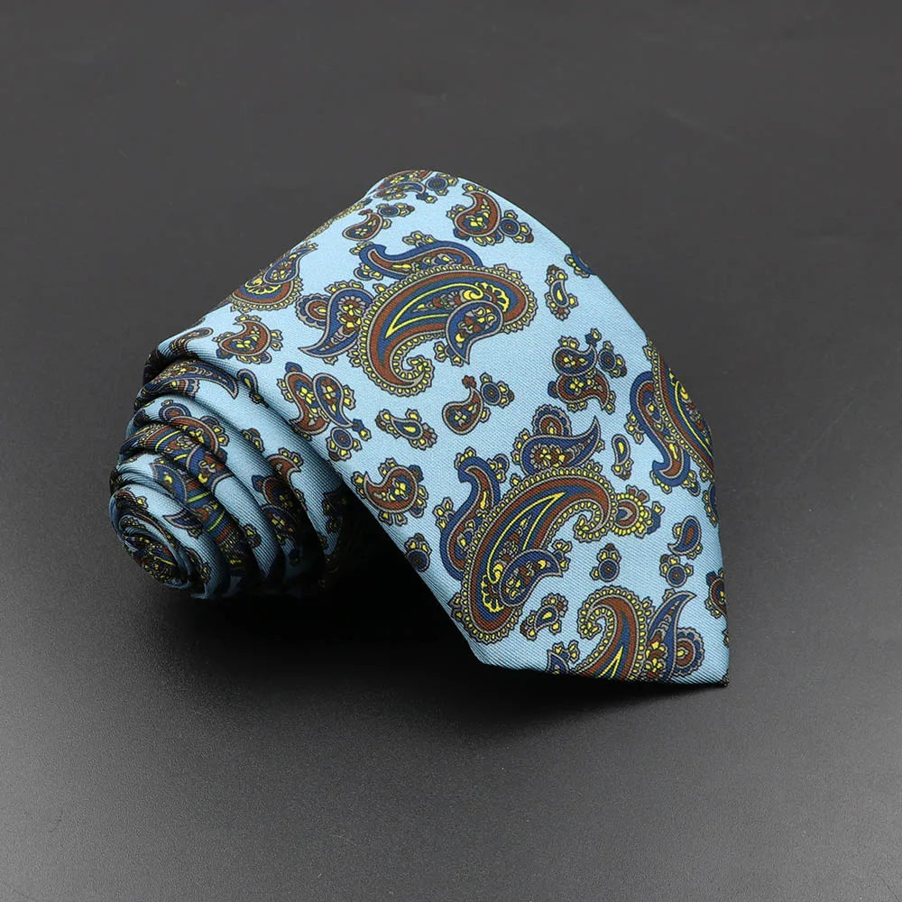 Silk 7.5cm Soft Colorful Novelty Necktie