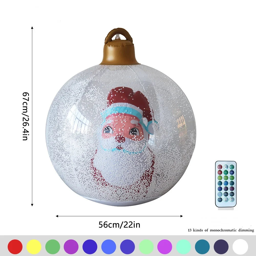 Giant Inflatable Christmas Ball With Lights