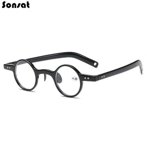 Retro Small Frame Anti-Blue Light Blocking Reading Glasses