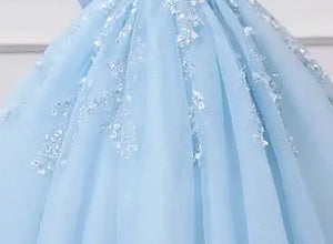 Long Train  Quinceanera Dress