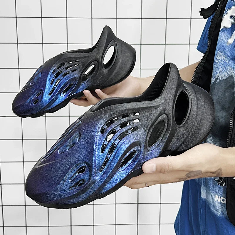 Beach Hole Anti Slip Tie Dyed Designer Shoes