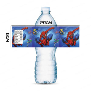 Multipack  Super Hero Water Bottle Label Stickers