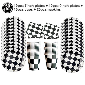 Racing Birthday Decorations Tableclothb