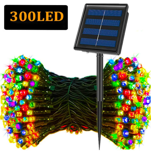 Solar String Lights 300LED 8 Modes Solar Powered