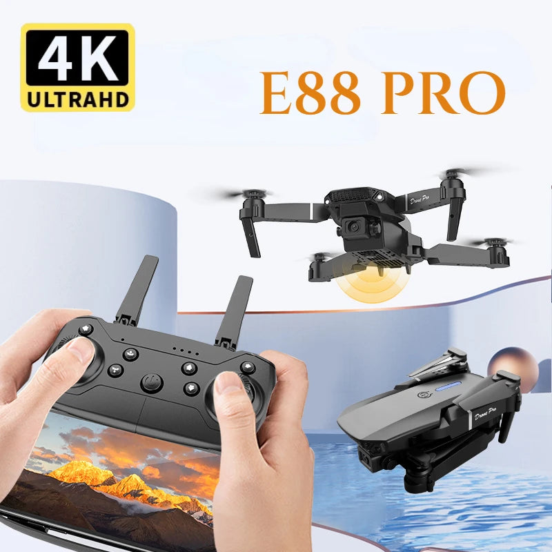 E88Pro 4K With 3 Battery 1080P Wide Angle HD Camera Foldable Drone
