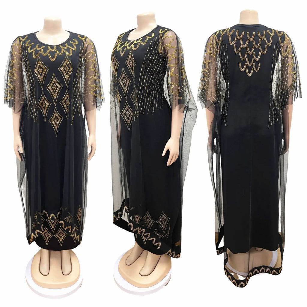 Fake Two-Piece Traditional African Dress