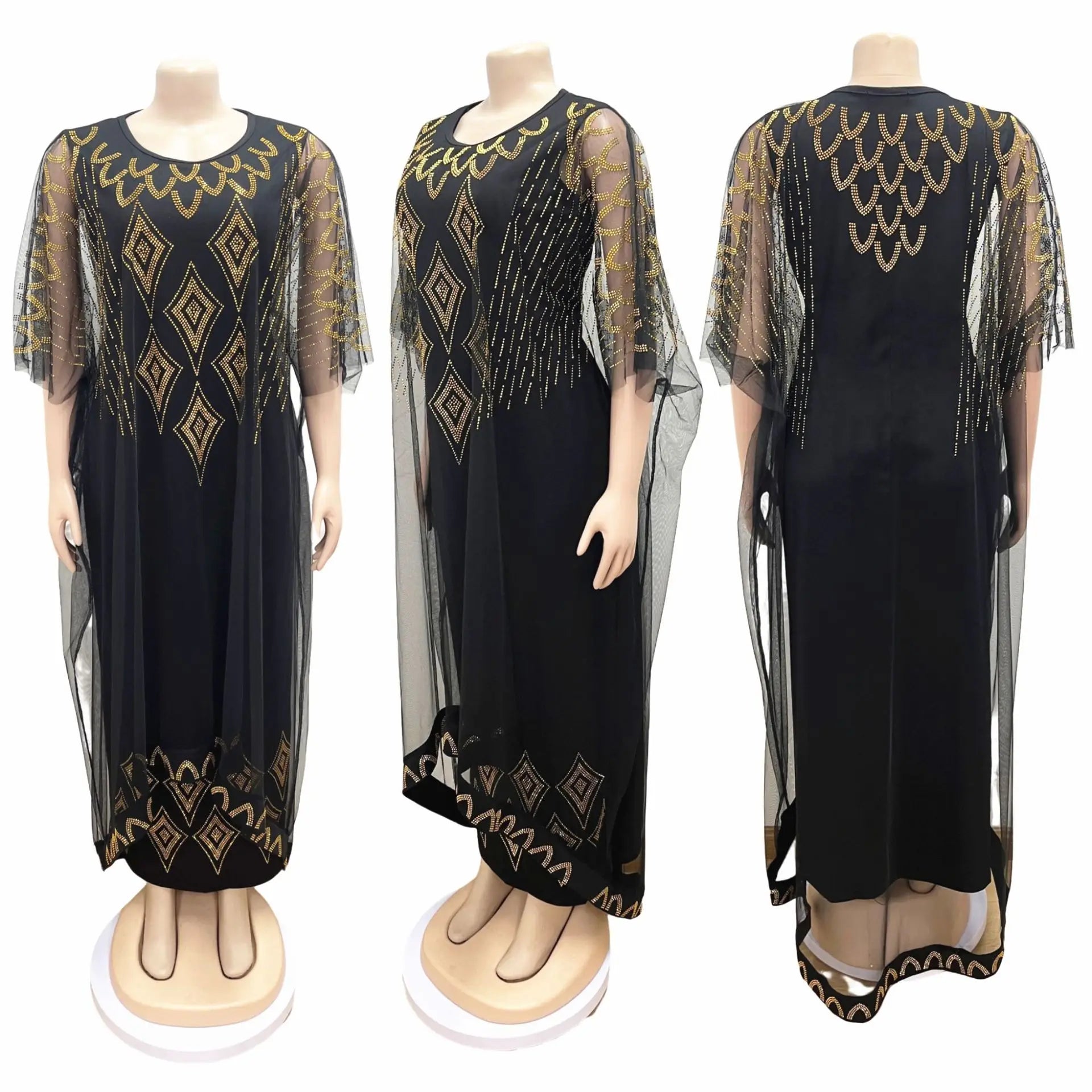 Fake Two-Piece Traditional African Dress
