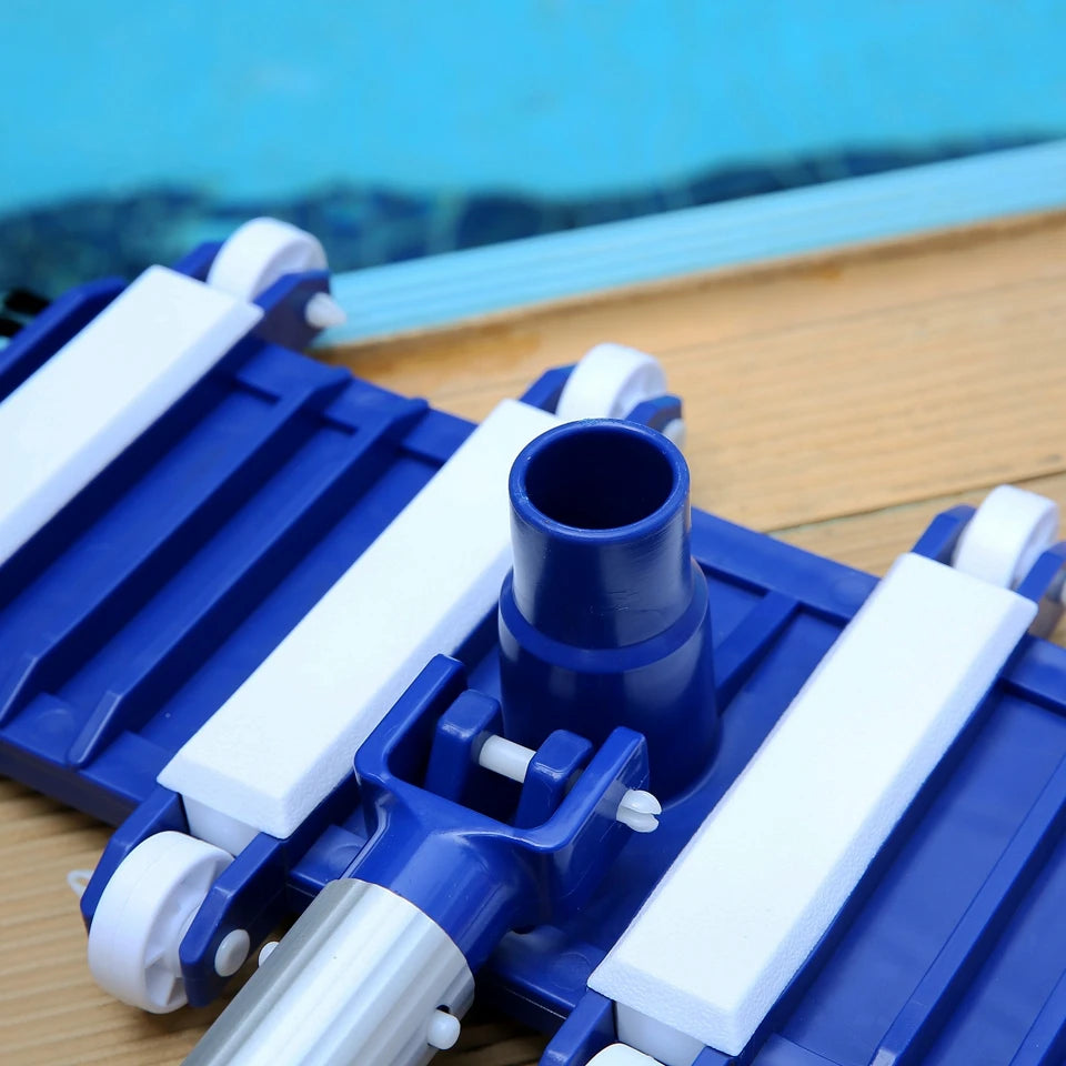 14" Swimming Pool Vacuum Head with Brush & Suction Wheel