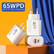 65W GaN USB C Charger Fast Charging Wall Charger