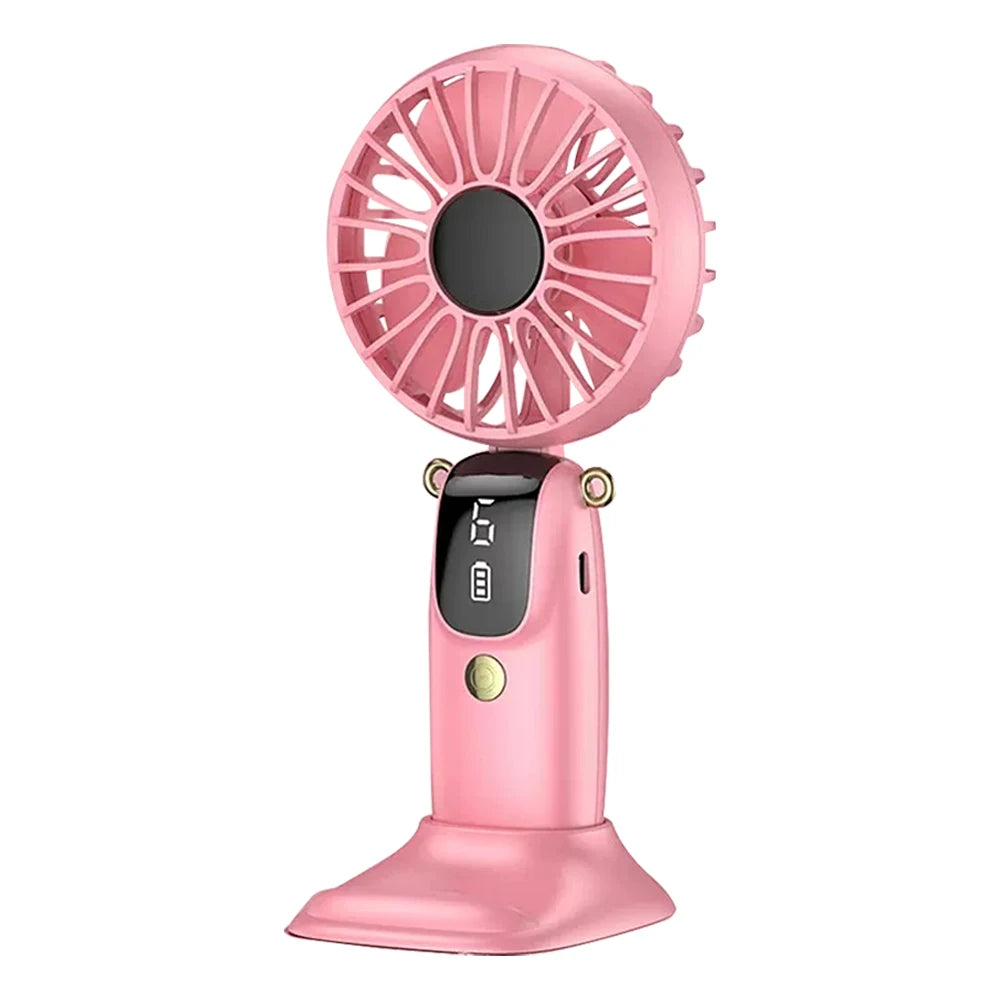 Handheld Mini Foldable Portable Neck Hanging Fans 5 Speed