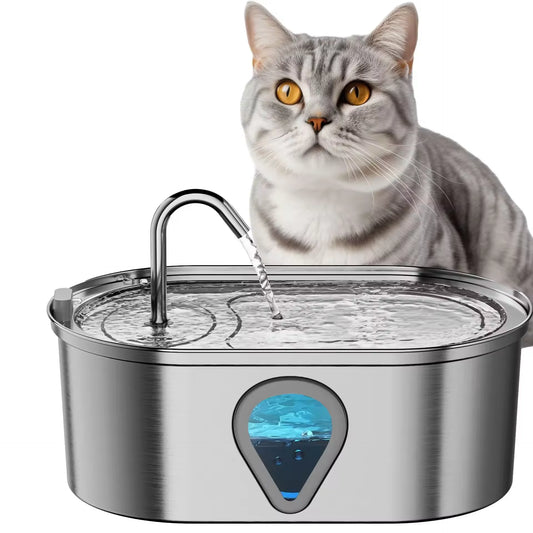3.5L Large Capacity Stainless Steel Automatic Pet Water Dispenser