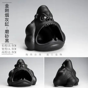 Creative Ceramic Gorilla Ashtray