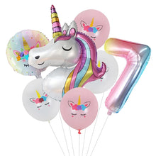 7pcs Unicorn Themed Party Balloons