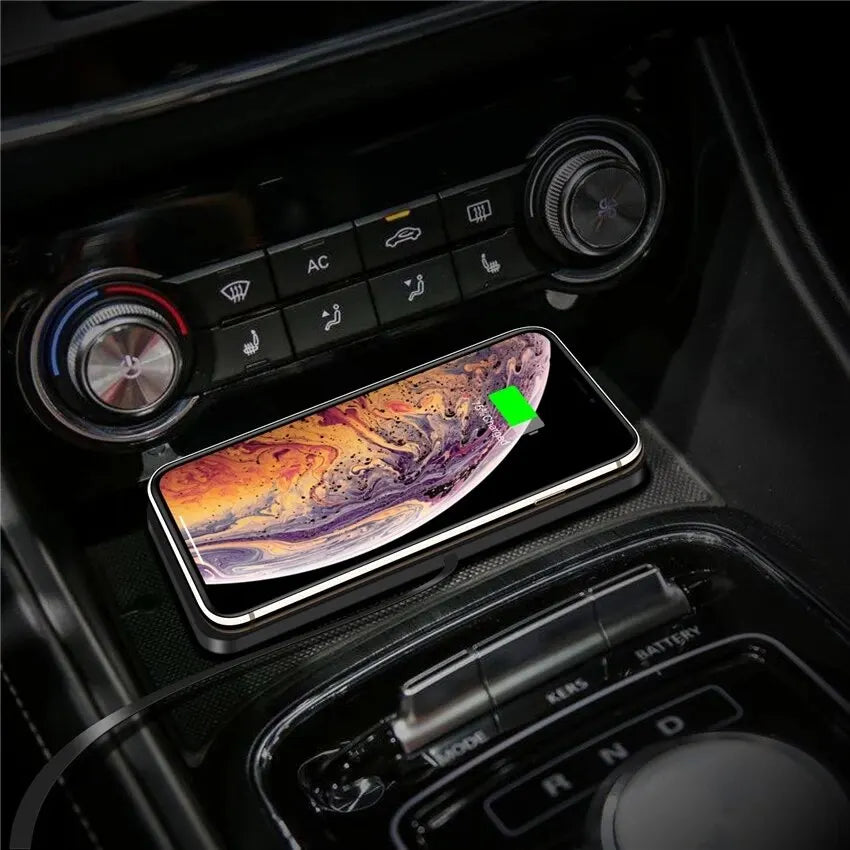 Wireless Silicone Non Slip Pad Car Charging Station