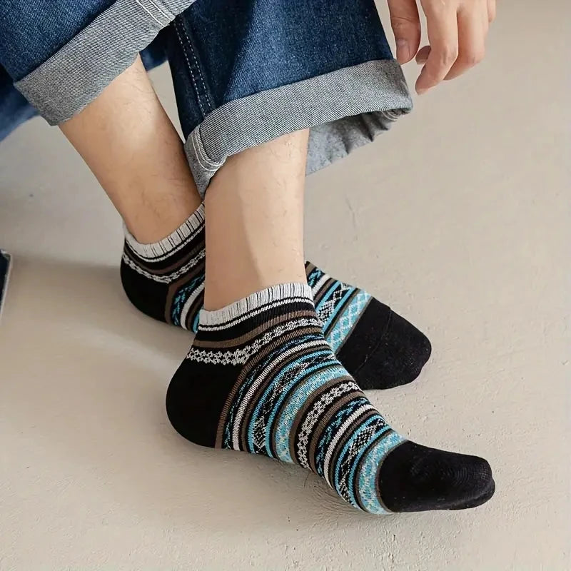 5 Pairs Japanese Vintage Ankle Socks