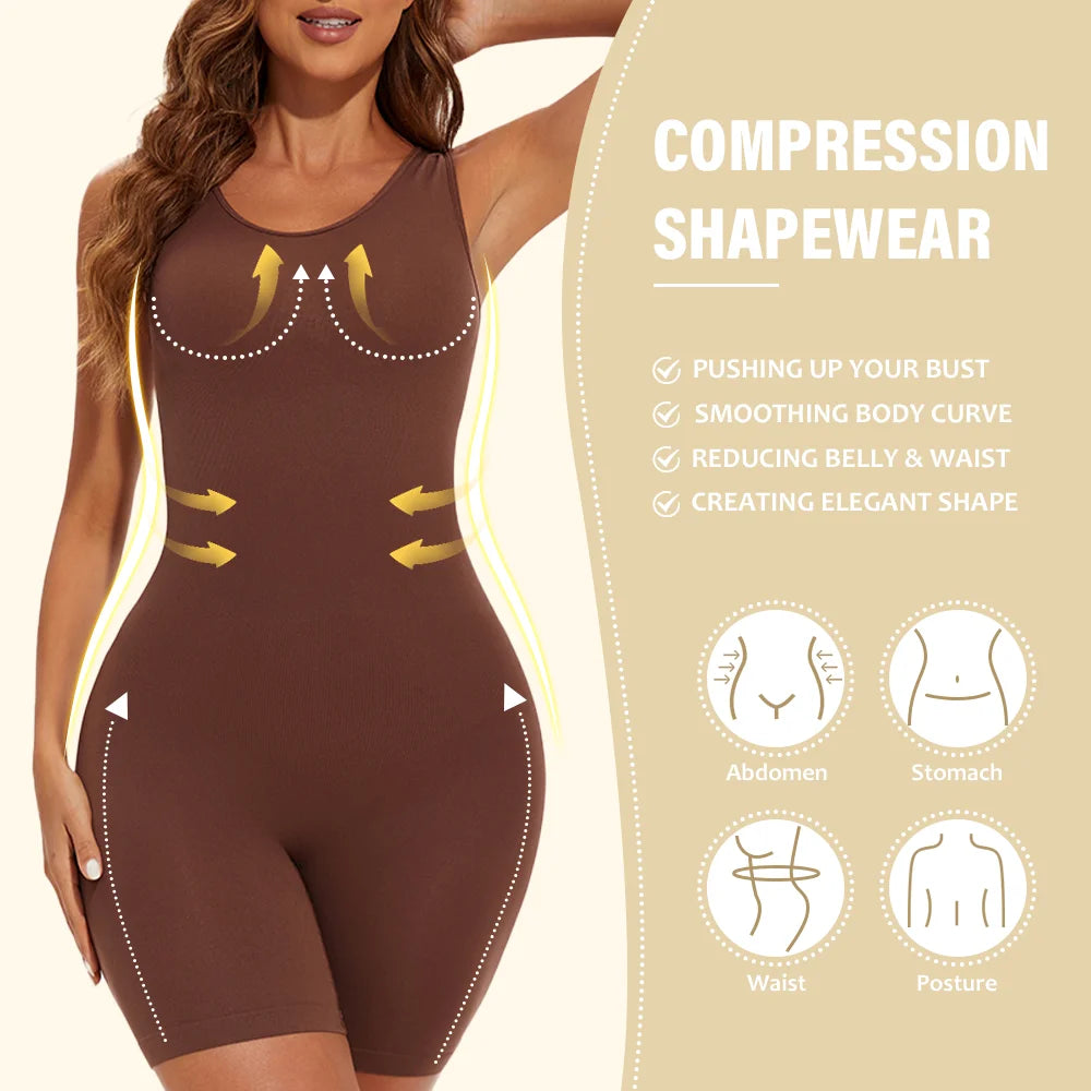 POKARLA Full Coverage Wide Shoulder Body Seamless Shaper