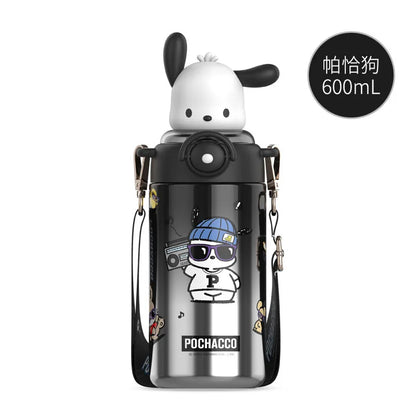 600ml Sanrio Water Stainless Steel Insulated Cup & Straw