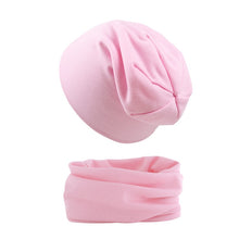 2pcs Soft Elastic Beanie Hat and Scarf Set