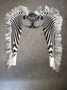 Zebra Pattern Jumpsuit Performance Costume