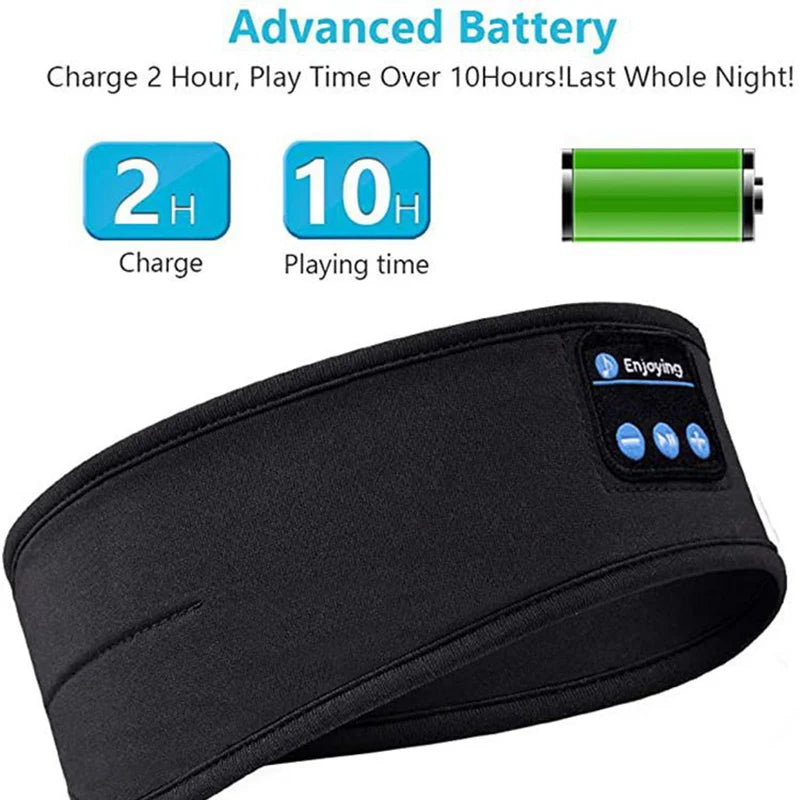 Wireless Bluetooth Stereo Headband Earphones With Mic