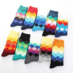 Multiple Pairs Geometric Print Socks