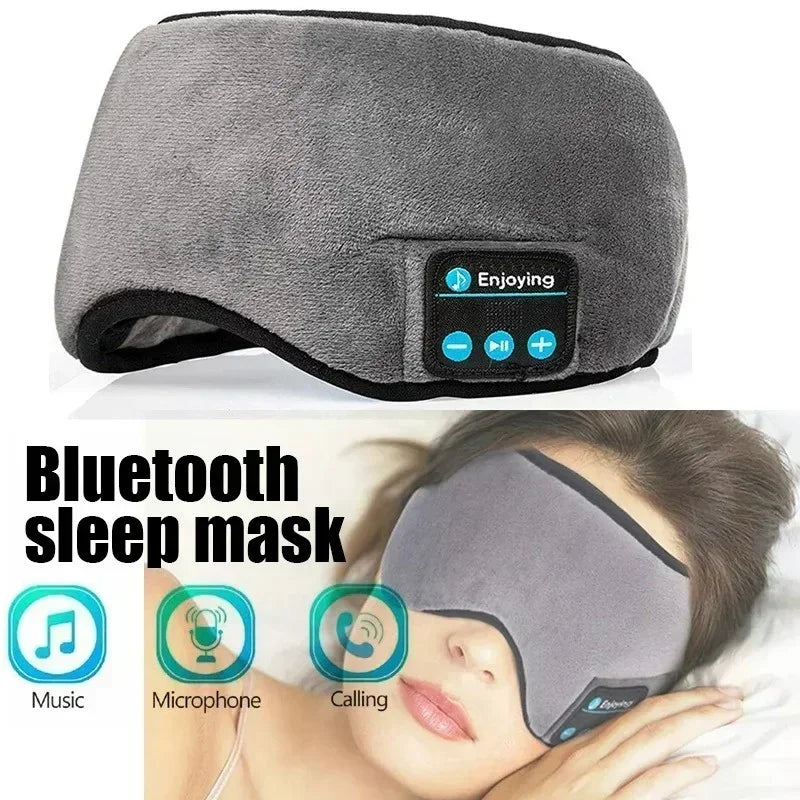 Bluetooth Headband Elastic Wireless Eye Mask Blackout Noise Cancellation