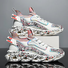 Breathable Designer Print Sneakers